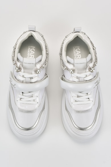 Karl Lagerfeld Кожени спортни обувки с верижка Жени