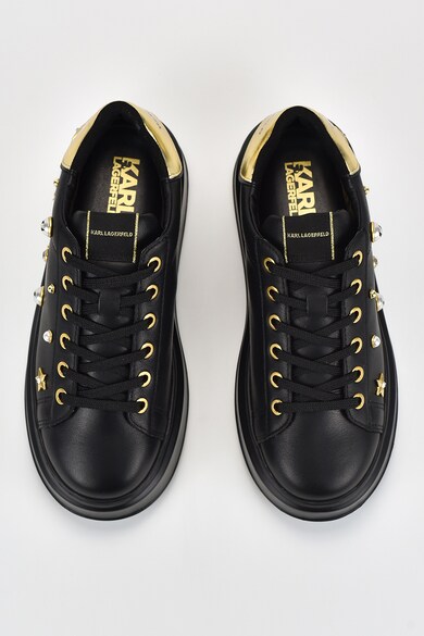 Karl Lagerfeld Кожени спортни обувки с капси и декоративни камъни Жени