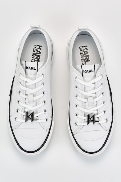 Karl Lagerfeld Кожени спортни обувки с метално лого Мъже