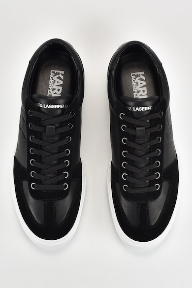 Karl Lagerfeld Кожени спортни обувки с велур Мъже