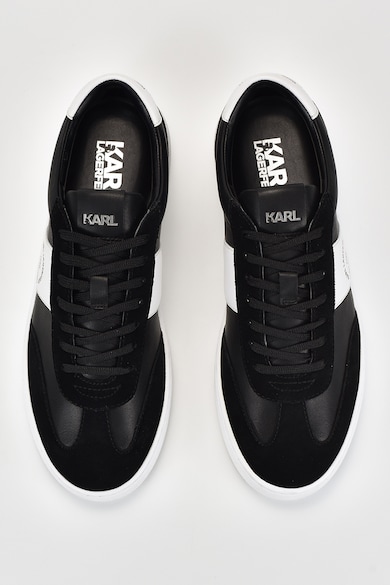 Karl Lagerfeld Кожени спортни обувки с велур Мъже