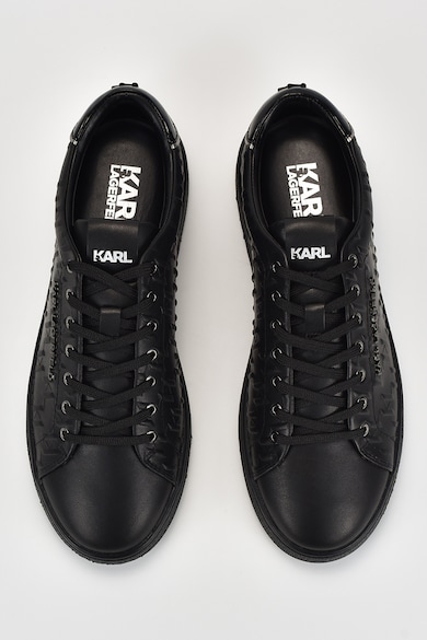 Karl Lagerfeld Кожени спортни обувки с релефно лого Мъже