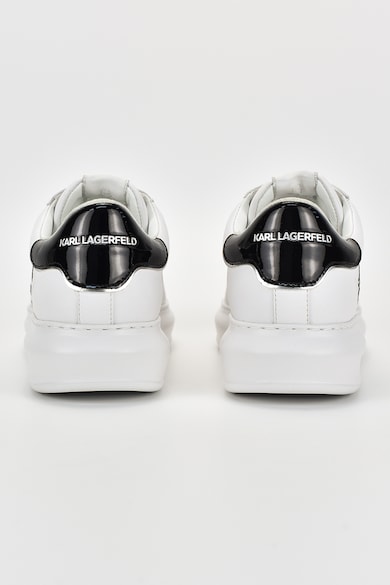 Karl Lagerfeld Bőrsneaker logóhímzéssel férfi