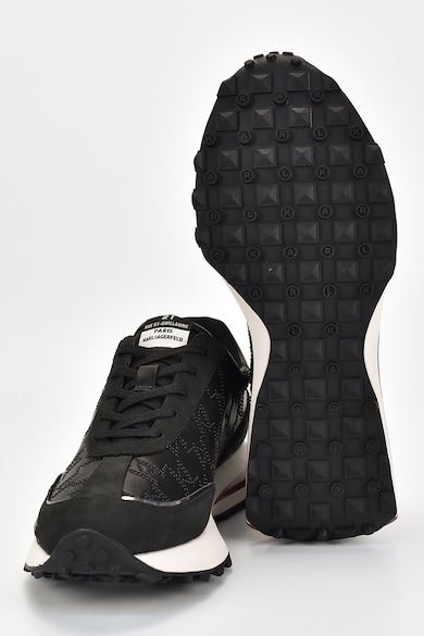 Karl Lagerfeld Спортни обувки от кожа и текстил с лого Мъже