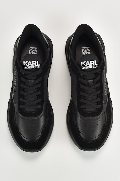 Karl Lagerfeld Pantofi sport cu insertii de piele intoarsa Barbati