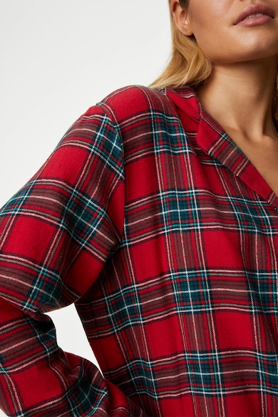 Marks & Spencer Карирана пижама с джоб на гърдите Жени