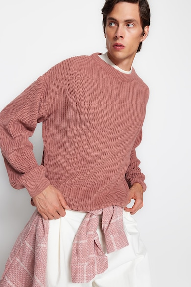 Trendyol Пуловер с овално деколте Мъже