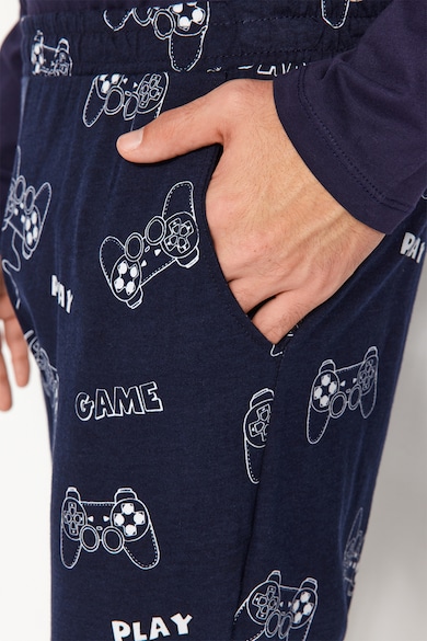 Trendyol Дълга пижама с принт на долната част Мъже