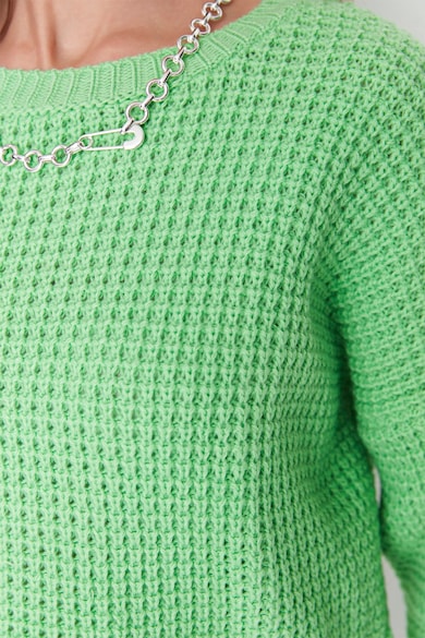 Trendyol Texturált crop pulóver ejtett ujjakkal női