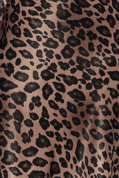 Trendyol Szatén midiszoknya leopárd mintával női