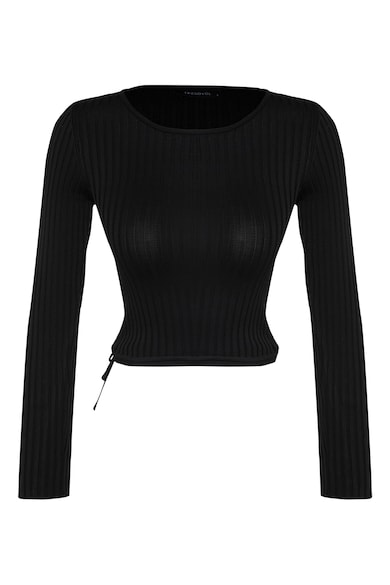 Trendyol Скъсен пуловер с връзка на подгъва Жени