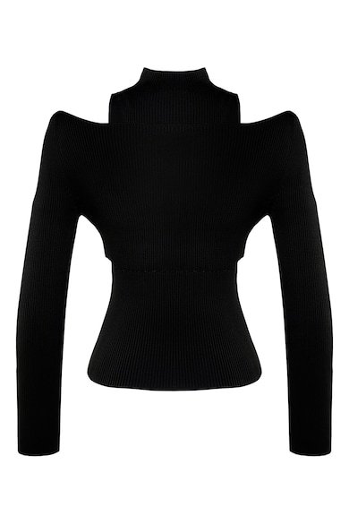 Trendyol Bordázott pulóver 2-az-1-ben dizájnnal női