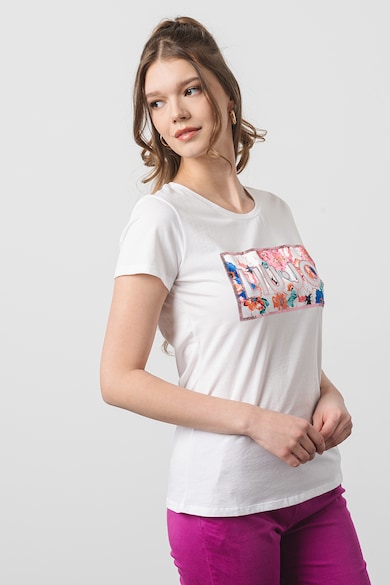 Liu Jo Памучна тениска с лога Жени