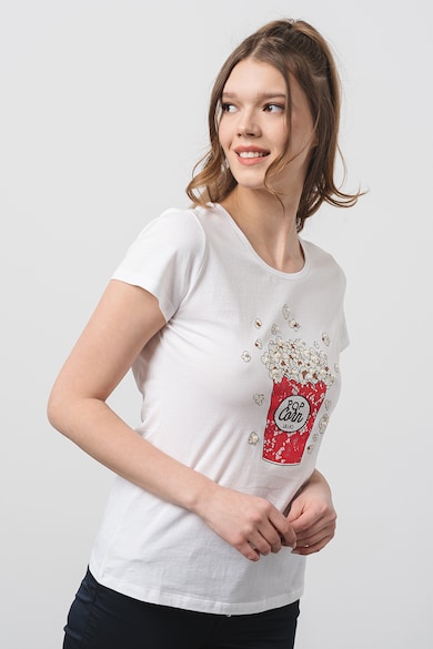 Liu Jo Памучна тениска с овално деколте Жени