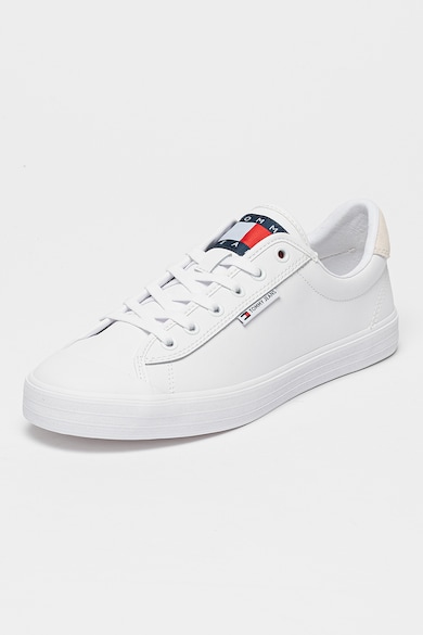 Tommy Jeans Pantofi sport de piele ecologica cu garnituri de piele Barbati