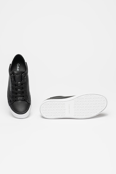 CALVIN KLEIN Lekerekített orrú bőrsneaker női