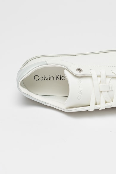 CALVIN KLEIN Pantofi sport din piele cu model monograma Femei
