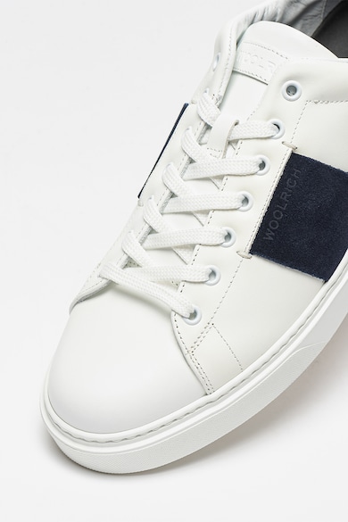 Woolrich Bőrsneaker nyersbőr részletekkel férfi