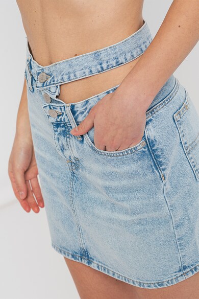 Tommy Jeans Къса дънкова пола с отвор Жени