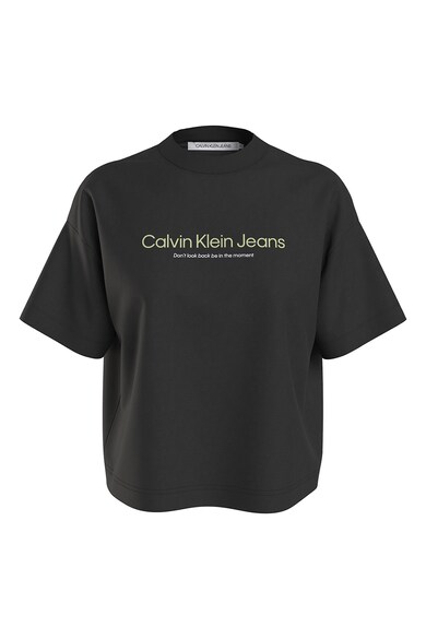CALVIN KLEIN JEANS Тениска с овално деколте и десен Жени
