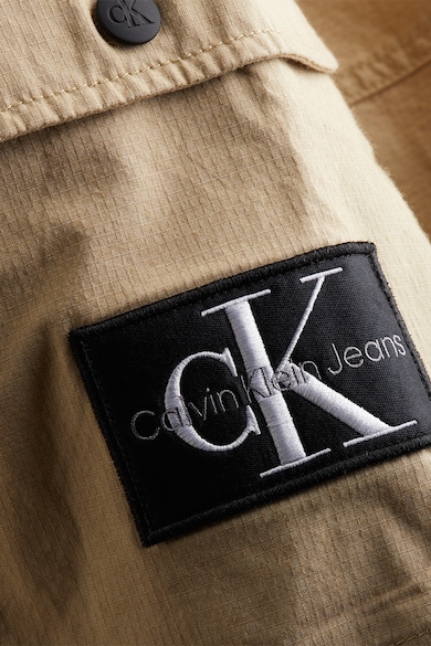 CALVIN KLEIN JEANS Скосен панталон карго с еластична талия Мъже