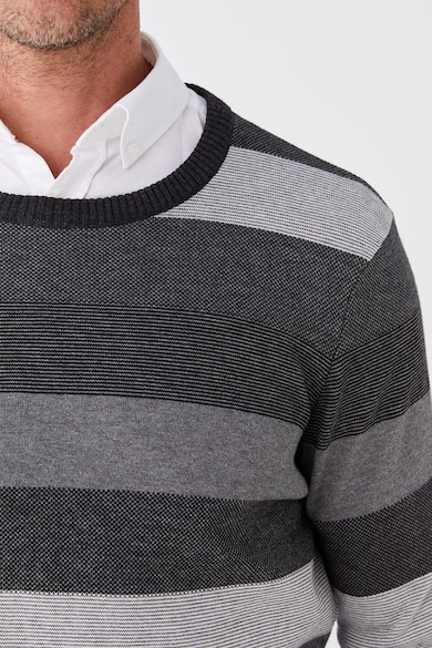 LC WAIKIKI Finomkötött pulóver csíkos mintával férfi
