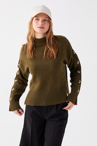 LC WAIKIKI Уголемен пуловер с декоративни копчета Жени