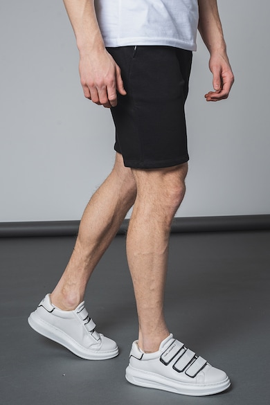 Karl Lagerfeld Logós pamuttartalmú rövidnadrág férfi