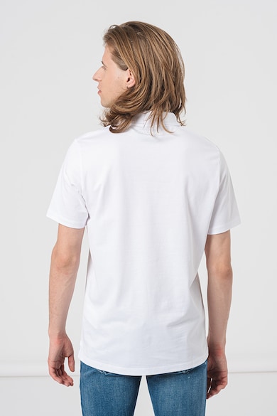 Karl Lagerfeld Памучна тениска с яка Мъже