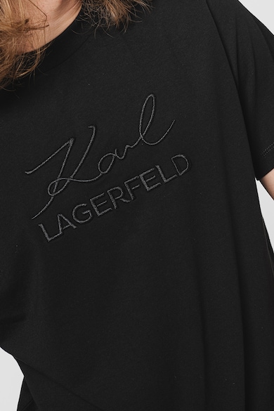 Karl Lagerfeld Kerek nyakú póló hímzett logóval férfi