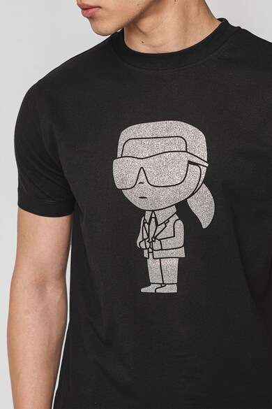 Karl Lagerfeld Тениска с овално деколте и лого Мъже