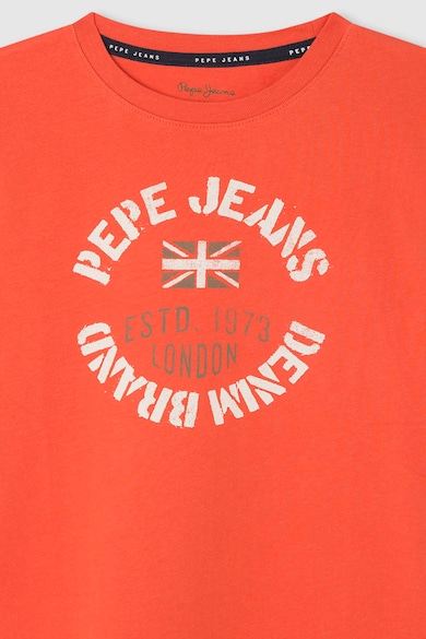 Pepe Jeans London Logós pamutpóló Fiú