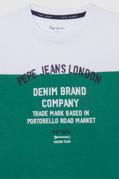Pepe Jeans London Colorblock dizájnú pamutpóló Fiú