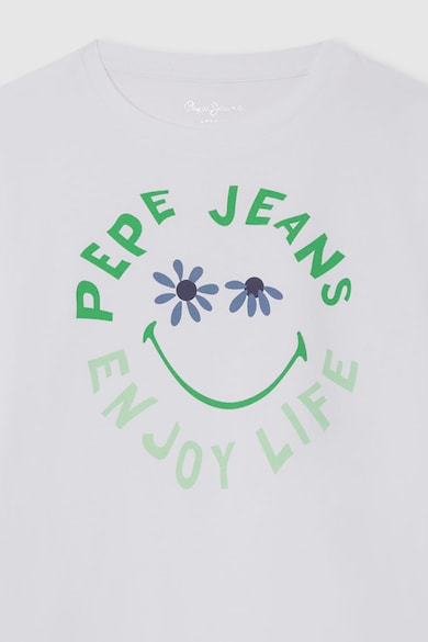 Pepe Jeans London Feliratos póló logóval Lány