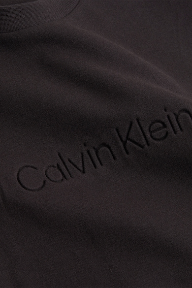 CALVIN KLEIN Тениска с органичен памук с релефно лого Мъже