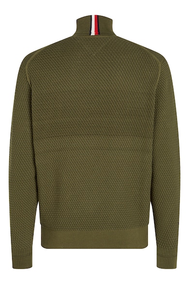 Tommy Hilfiger Релефен пуловер от органичен памук Мъже