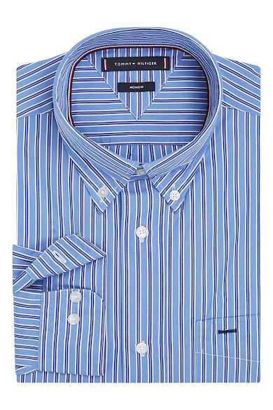 Tommy Hilfiger Раирана риза с яка Oxford Мъже