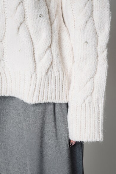 uFIT Csavart kötésmintájú bő fazonú pulóver női