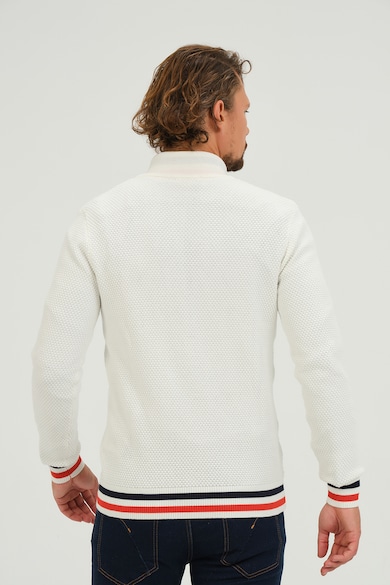 Giorgio di Mare Релефен пуловер с къс цип Мъже