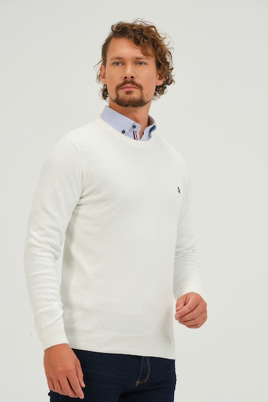 Giorgio di Mare Памучен фино плетен пуловер Мъже