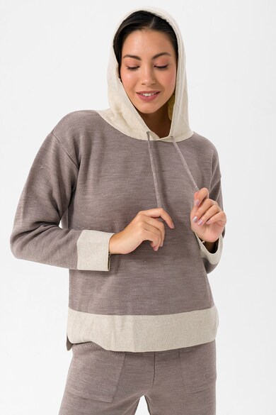 Jimmy Sanders Colletta kapucnis pulóver kontrasztos részletekkel női