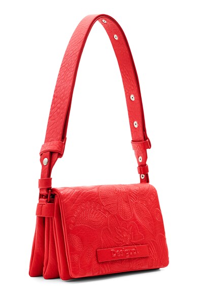 DESIGUAL Geanta crossbody de piele ecologica cu broderie florala Femei