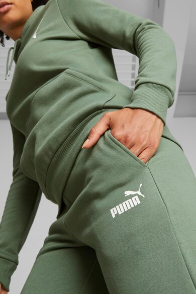 Puma Pantaloni de trening cu croiala conica si logo Essentials Femei