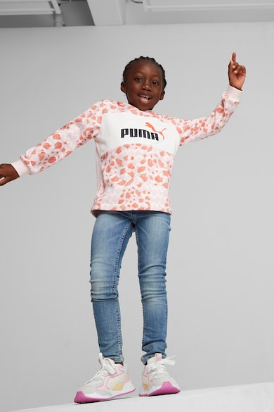 Puma Essentials mintás pulóver kapucnival Lány