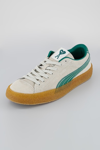 Puma Pantofi sport unisex din piele intoarsa AMI x Crepe Pristine Barbati