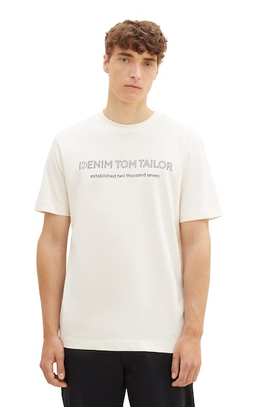 Tom Tailor Kerek nyakú feliratos póló férfi