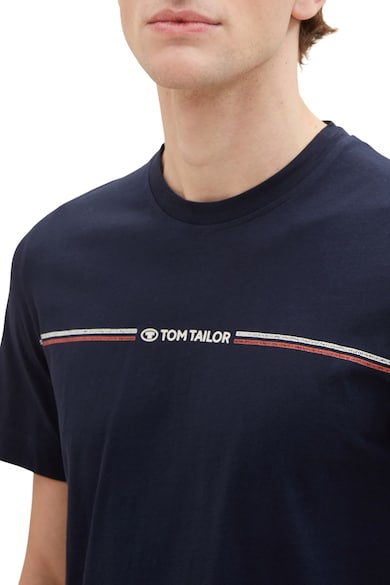 Tom Tailor Tricou din bumbac cu imprimeu logo Barbati