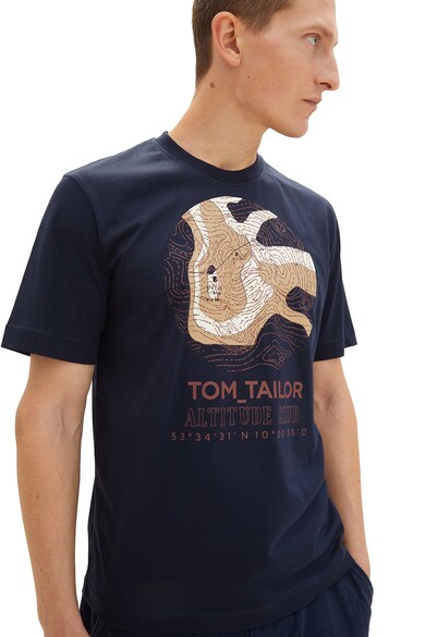 Tom Tailor Tricou de bumbac cu imprimeu Barbati