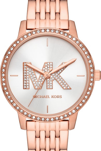 Michael Kors Set de ceas din otel inoxidabil si bratara decorata cu cristale Femei