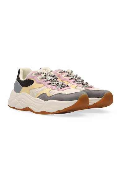 Scotch & Soda Colorblock dizájnú sneaker nyersbőr betétekkel női